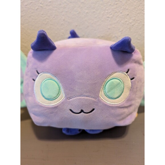 Pet Simulator X Dragon Plush Purple Cube w/ Wings 8” PhatMojo 2023 - Picture 9 of 10
